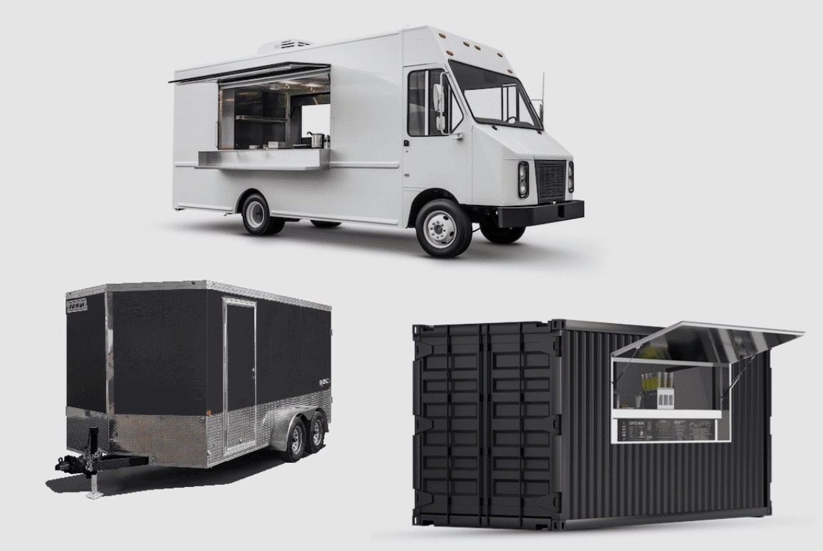Triplet Group food truck, trailer, and container unit builds